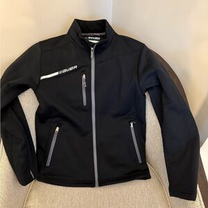 Bauer Youth Large Black Fleece Jacket